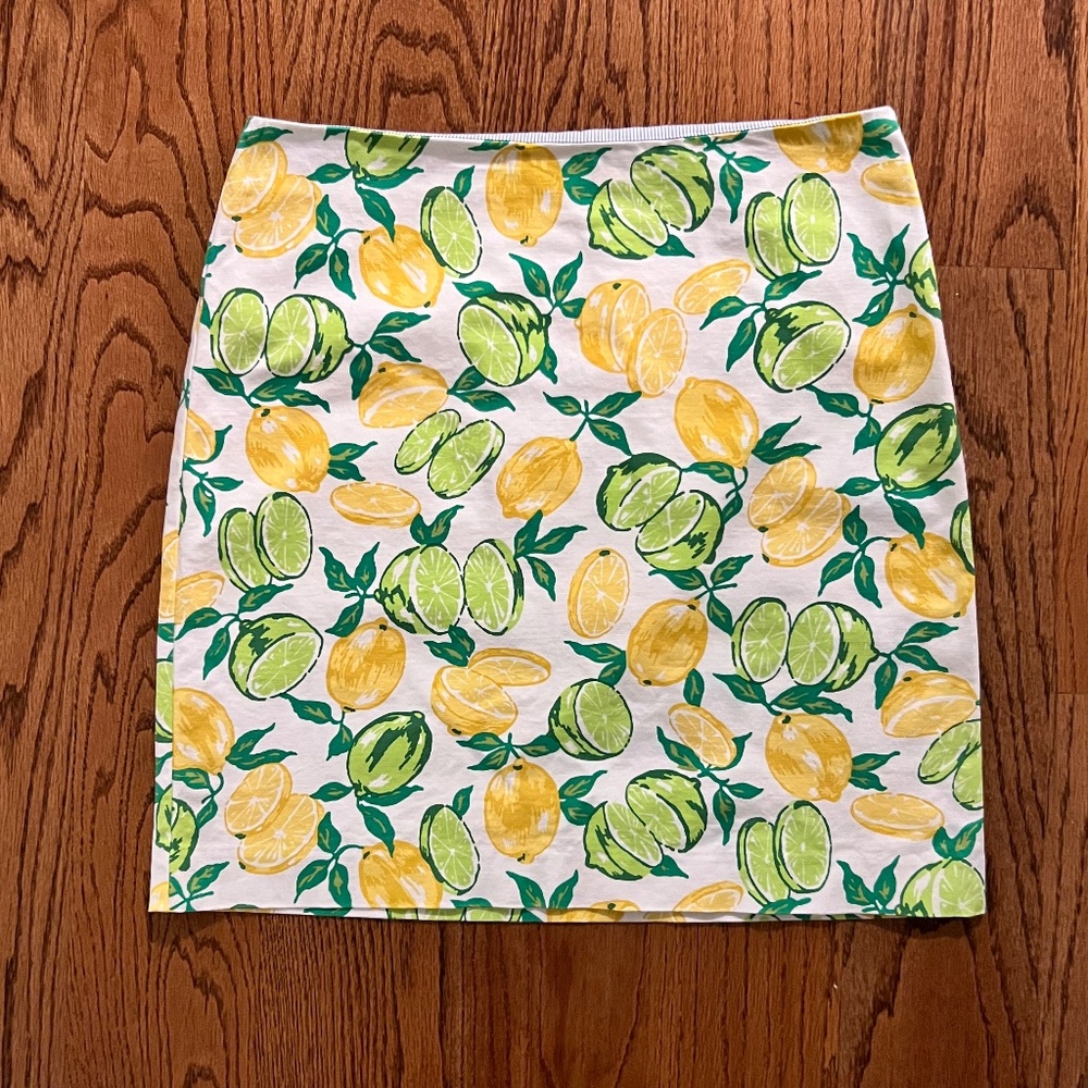Talbots lemon lime skirt, size 10, EUC